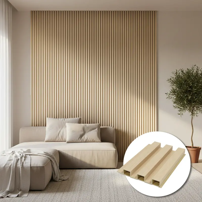 20Mm × 320Cm Brown Oak Wpc Slat Wall Panel – Model 200-Sgs(3×3), Bp-106Y 1