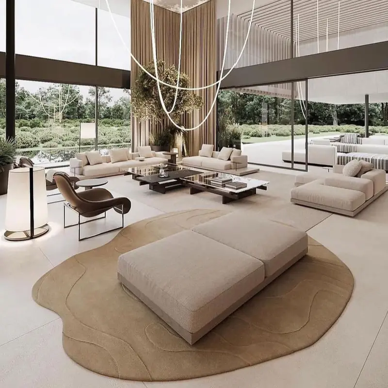 230 × 160 Cm Dark Beige Wool Rug – Style Jh-22726 1