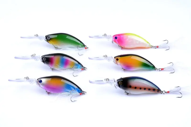 6-Piece 11 Cm Crankbait Popper Lure Set For Surface Fishing – Saltwater Optimized 1