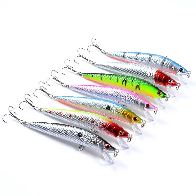 7-Piece Popper Minnow Topwater Fishing Lure Set – 11.8 Cm, Fresh & Saltwater Ready 1