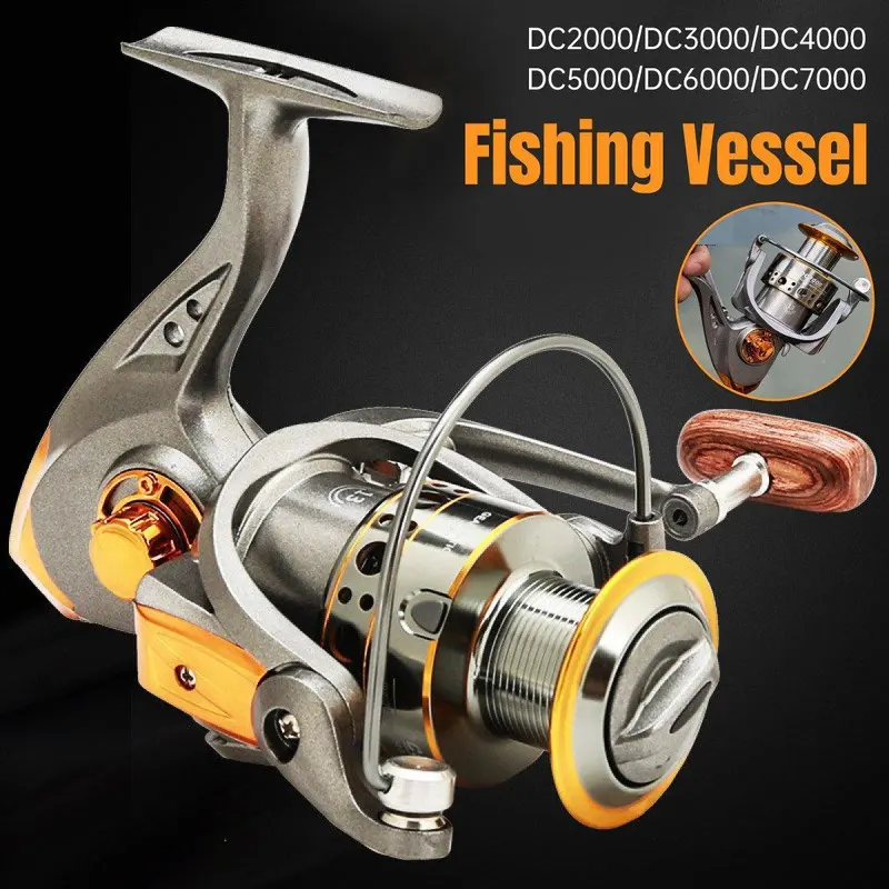 All-Metal 2000-Series Saltwater Spinning Reel With Wire Cup 1