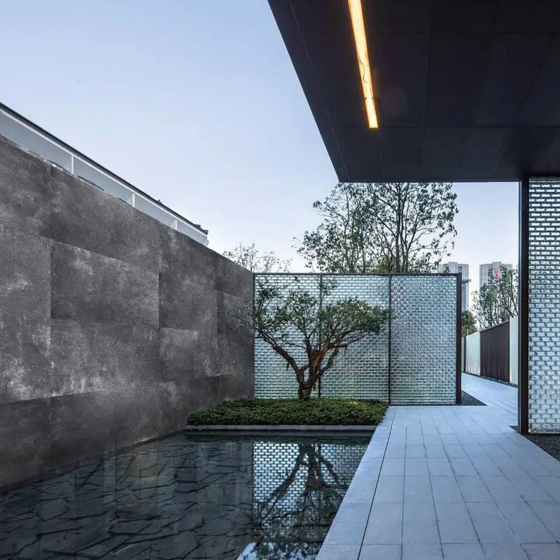 Ando Cement–Style Dark Grey Flex Stone Cladding Sample – Fxs-An-Grey 1