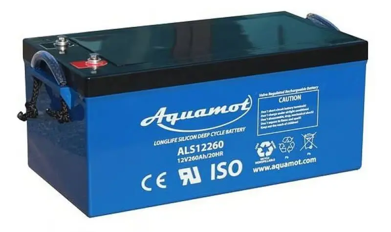 Aquamot 12V 260Ah Heavy-Duty Agm Deep-Cycle Battery 1