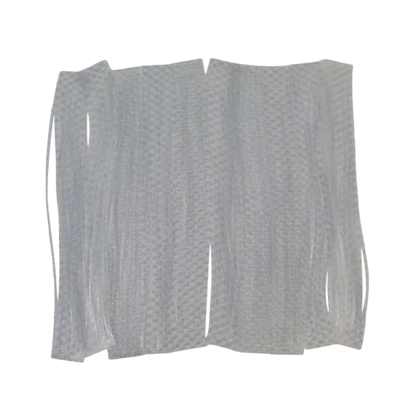 Artizan 22-Strand Silicone Skirt In Natural Clear & Silver – 20-Piece Pack 1