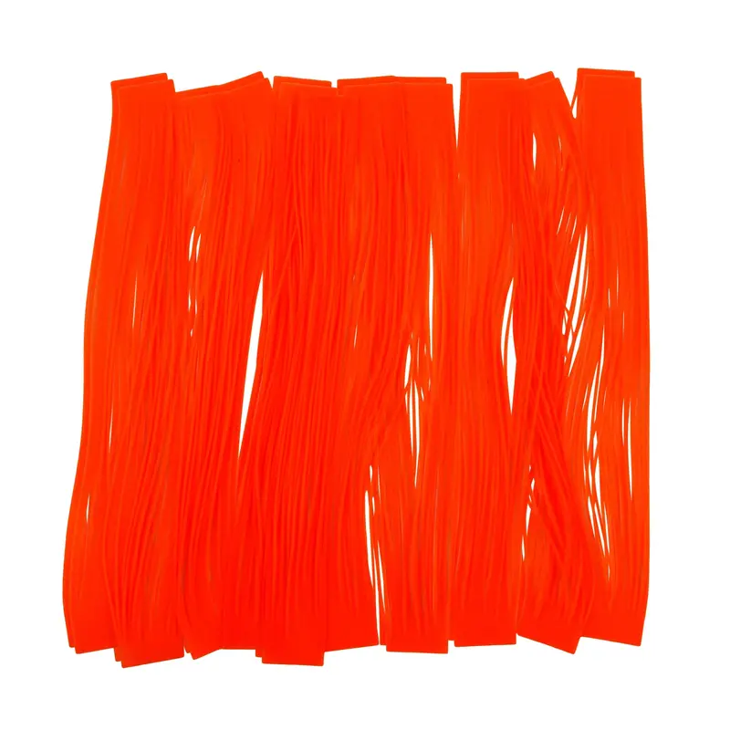 Artizan 22-Strand Silicone Skirt In Solid Orange – 20-Piece Pack 1