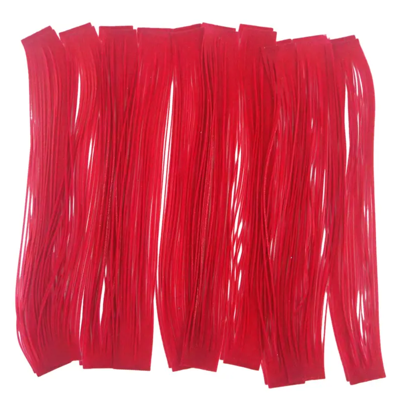 Artizan 22-Strand Silicone Skirt – Neon Red, 20-Piece Pack 1