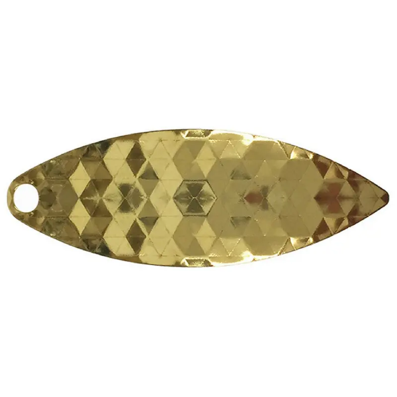 Artizan Hex-Stamped Willow Blades – 32Mm, Brass, 5-Pack 1