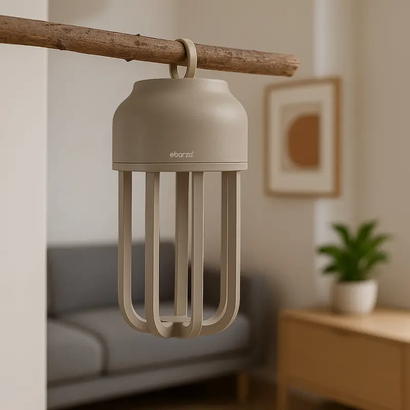 Auraglow Portable Lantern Lamp – Sandy Taupe Table Light, Lwn576 1