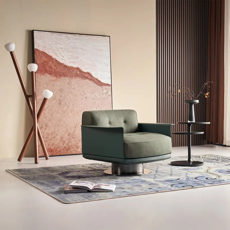 Avenor Accent Armchair – Lc091 With Hm-Y312-7 Green Finish 1