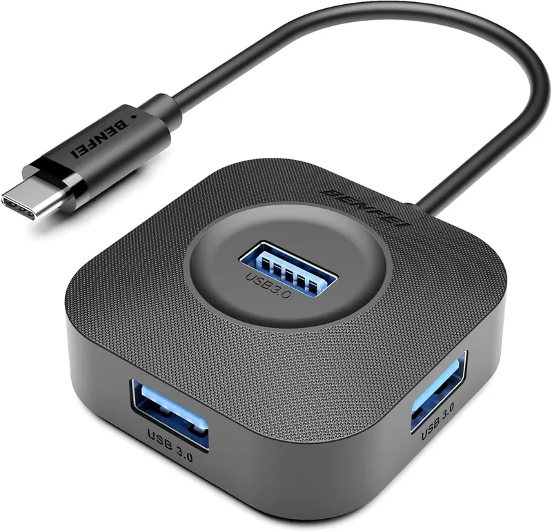 Benfei Usb-C 4-Port Usb 3.0 Hub For Seamless Multi-Device Connection And Power Delivery 1