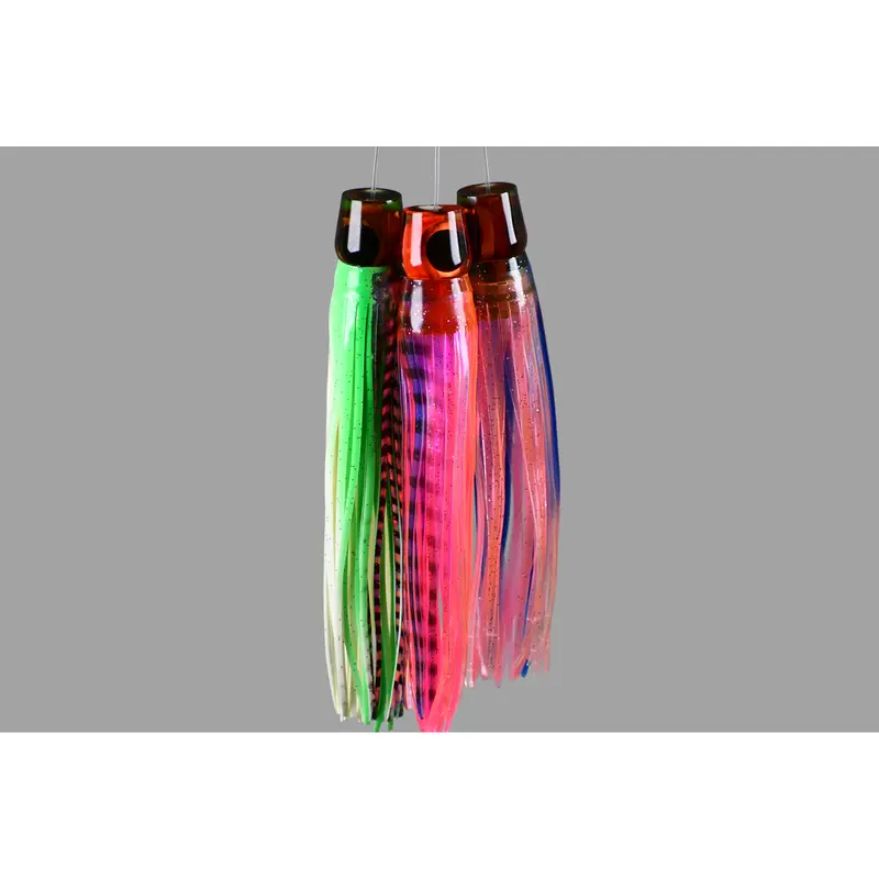 Billfish Butchers Trolling Lure 3-Pack – Small Size, Monofilament-Rigged 1