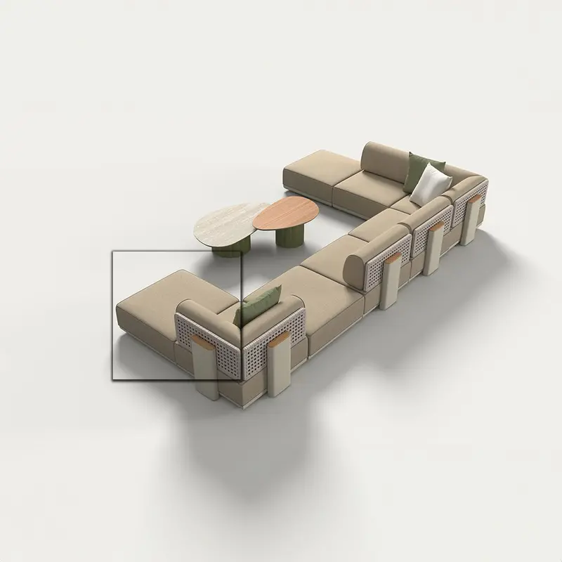 Block Outdoor Footstool / Pouf – Kc8609N25Alu 1