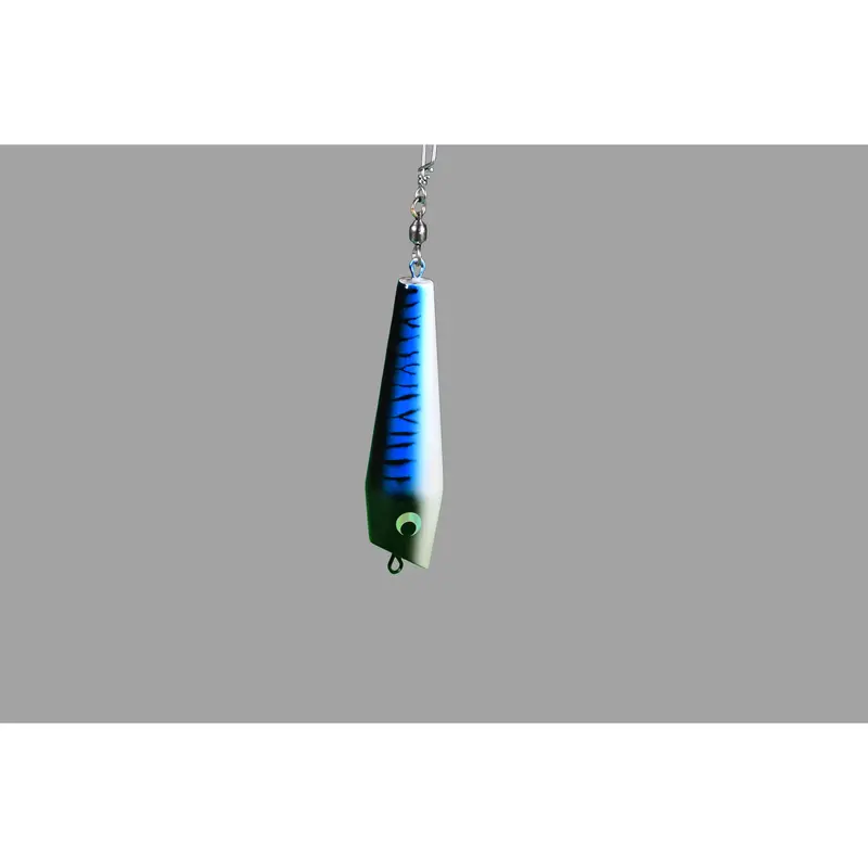 Blue Water Bowling Pin Teaser – Tall, Vertical Profile Trolling Attractor 1