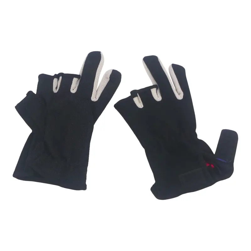 Bstc Black Three-Finger Fishing Gloves 1