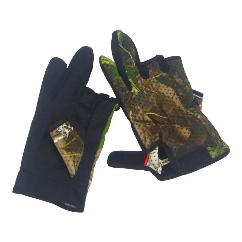 Bstc Camo Green Three-Finger Fishing Gloves 1