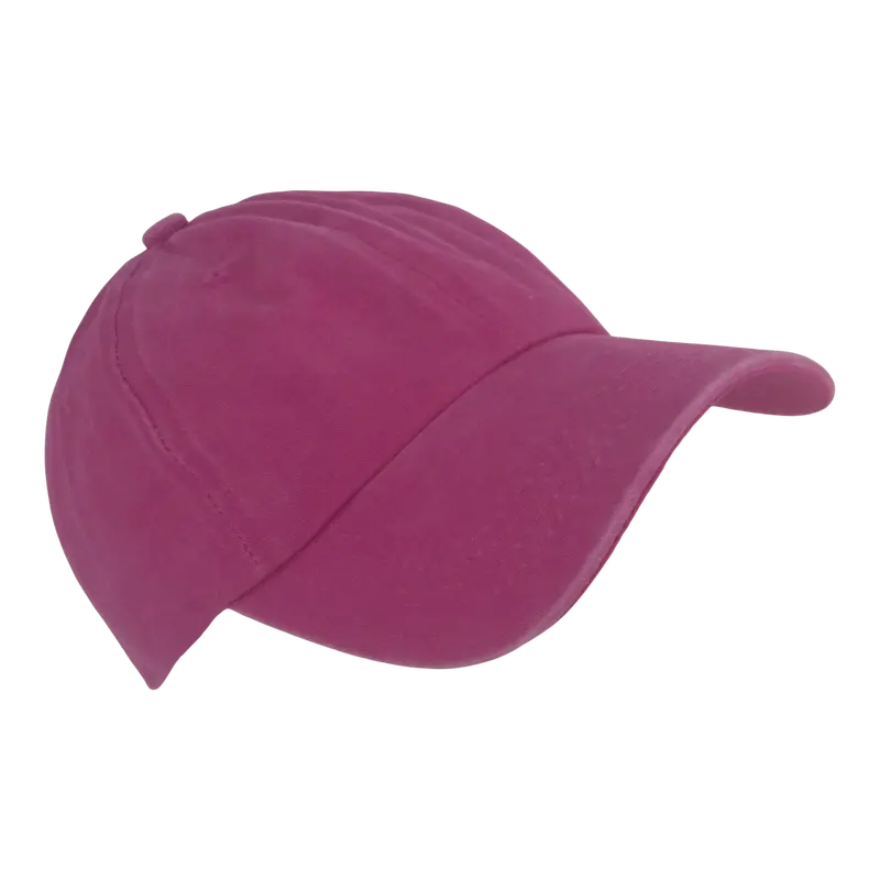 Bstc Distressed Cotton 6-Panel Baseball Cap – Hot Pink 1