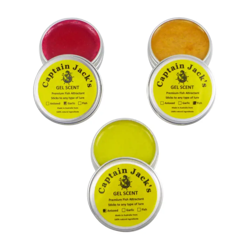 Captain Jack’S Triple-Scent Gel Pack – Garlic, Aniseed & Fish, 3-Tin Set 1