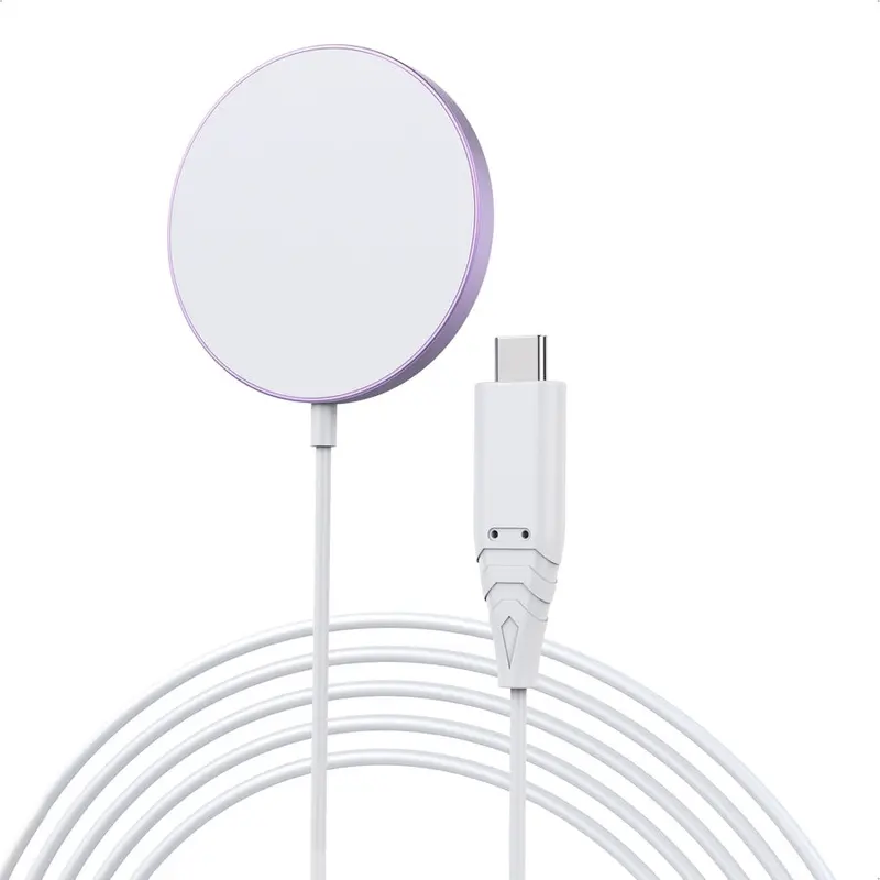 Choetech T518-Pk Magnetic Qi Wireless Charger – Compatible With Iphone 12–15 & All Qi-Enabled Phones (Pink) 1