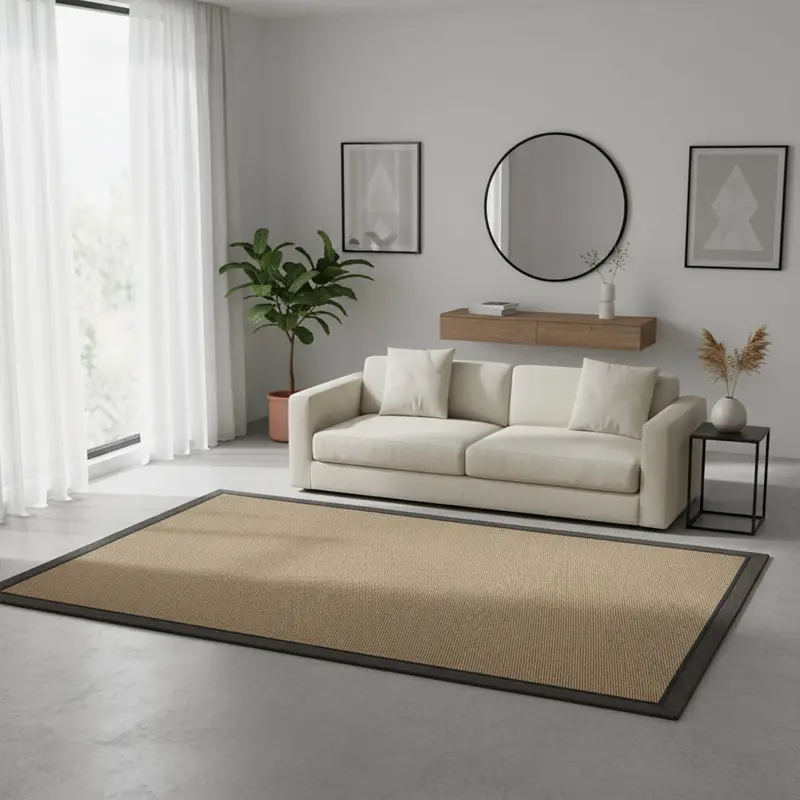 Compact 230X160 Cm Madrid Sisal Rug – Understated Natural Texture 1