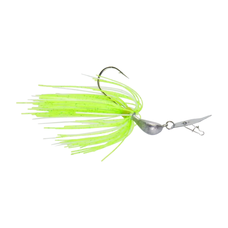 Dekoi 14G Bladed Swim Jig – Green Flash Chatterbait Lure, Dual-Package For Freshwater Angling 1