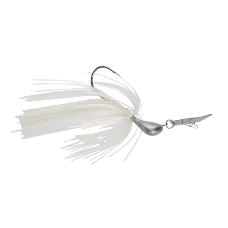 Dekoi 14G Bladed Swim Jig – Metallic Pearl Chatterbait Lure, Twin-Pack For Low-Light Fishing Conditions 1