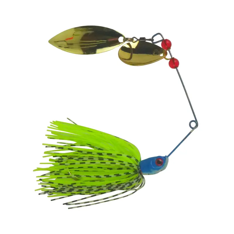 Dekoi Ls20 18G Closed-Eye Spinnerbait – Fluorescent Green (2-Pack) 1