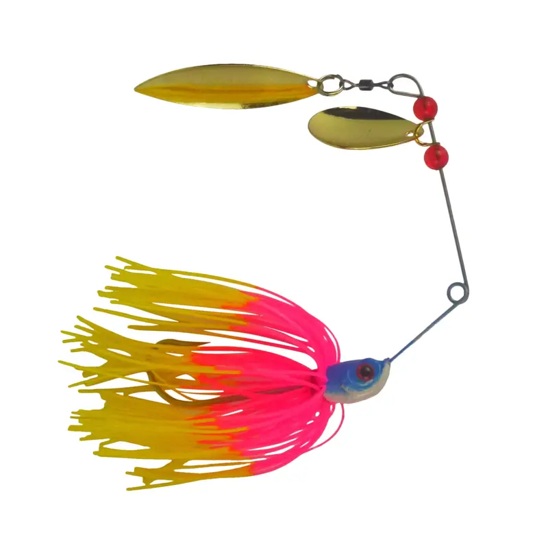 Dekoi Ls20 18G Closed-Eye Spinnerbait – Pink-Yellow Blend (2-Pack) 1