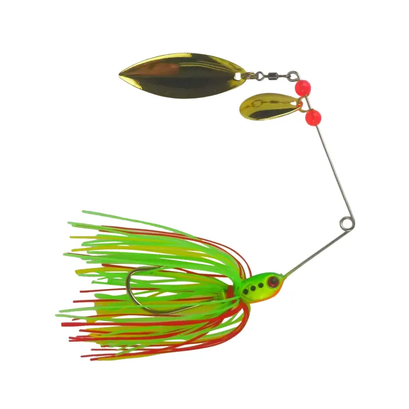 Dekoi Ls21 17G Closed-Eye Spinnerbait – Lemon Lime Finish (2-Pack) 1