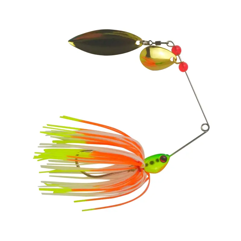 Dekoi Ls21 17G Closed-Eye Spinnerbait – Orange & Green Combo (2-Pack) 1