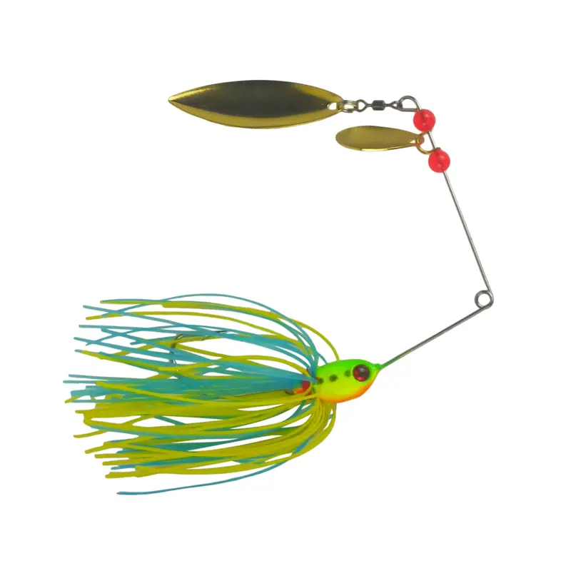 Dekoi Ls21 17G Closed-Eye Spinnerbait – Yellow & Blue Accent (2-Pack) 1