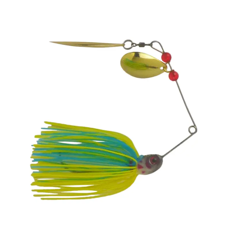 Dekoi Ls22 20G Closed-Eye Spinnerbait – Yellow-Blue Contrast (2-Pack) 1