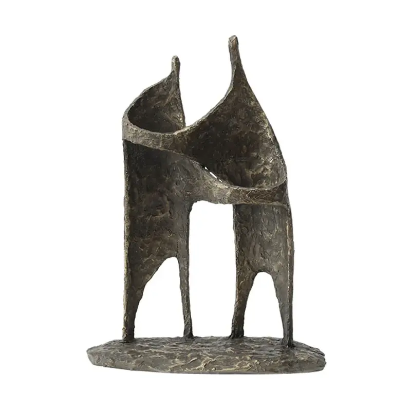 Double Dancers Bronze-Finish Figurative Resin Sculpture – Fc-Sz24048 1