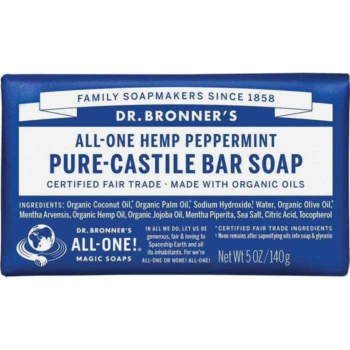 Dr. Bronner’S Pure-Castile Bar Soap – Biodegradable Solid Cleanser 1
