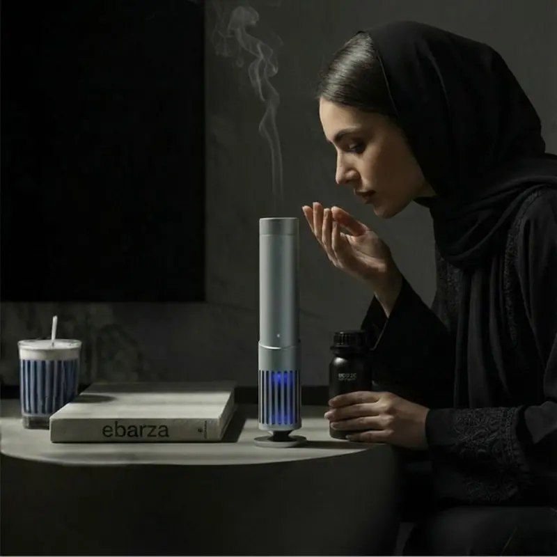 Ebarza Aroma Diffuser With Bluetooth Speaker + Free Oud Oil 1