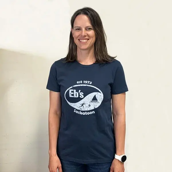 Ebs Women'S Retro Logo Cotton T-Shirt 2