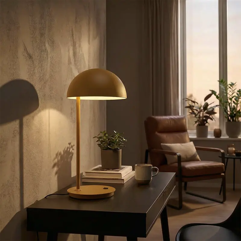 Eris Table Lamp – Oy-026273T In Mustard Finish 1