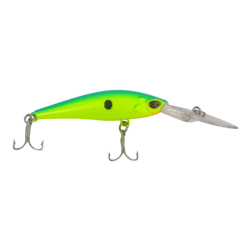 Finesse Ballistic Green Wobbler Diving Lure – 90Mm 1
