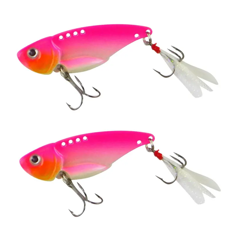 Finesse Feather Blade Spinnerbait – 55Mm Aqua Pink (2-Pack) 1