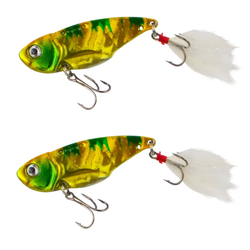 Finesse Feather Blade Spinnerbait – Jungle Green, 55Mm, 2-Pack 1