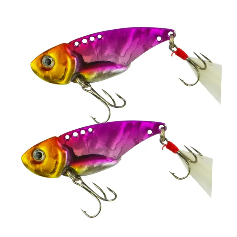 Finesse Feather Blade Spinnerbait – Magenta Gold, 55Mm, 2-Pack 1
