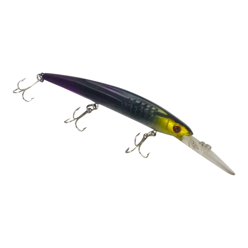 Finesse Flash Minnow 150Mm Deep-Diving Lure – Black Gold 1