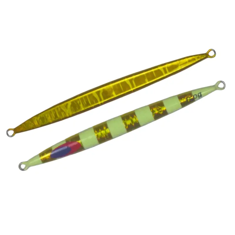 Finesse Lumo Fastdrop Jig – 150G Gold Stripe (2-Pack) 1