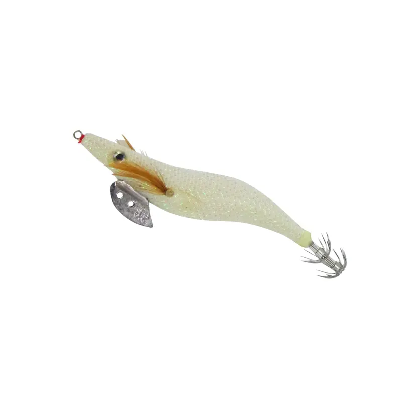 Finesse Rumoika Squid Jig – White Glow, Size 2.5, 2-Pack 1