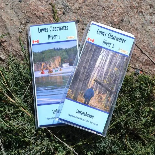 Go Trekker Clearwater River Map Duo (2-Map Set, Synthetic) 1