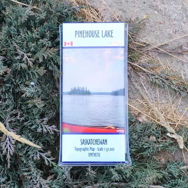 Go Trekker Pinehouse Lake Topographic Map – Synthetic & Tear-Resistant 1