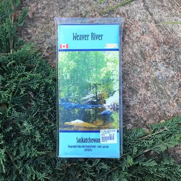 Go Trekker Weaver River Trail Map – Waterproof Synthetic Format 1