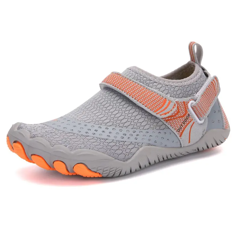 Grey Kids' Aqua Shoes – Quick-Dry Barefoot-Style Water Footwear For Summer (Big Kid Us 4 / Eu 36) 1