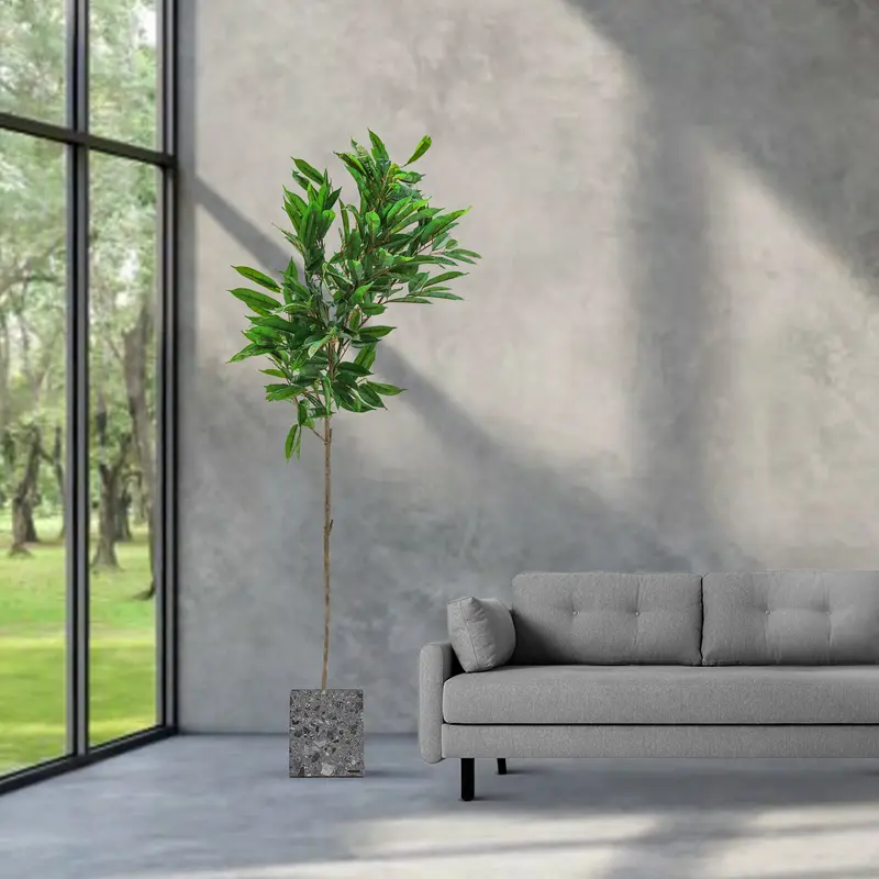 Handcrafted Artificial Tree In Contemporary Planter – N36020-S179 1