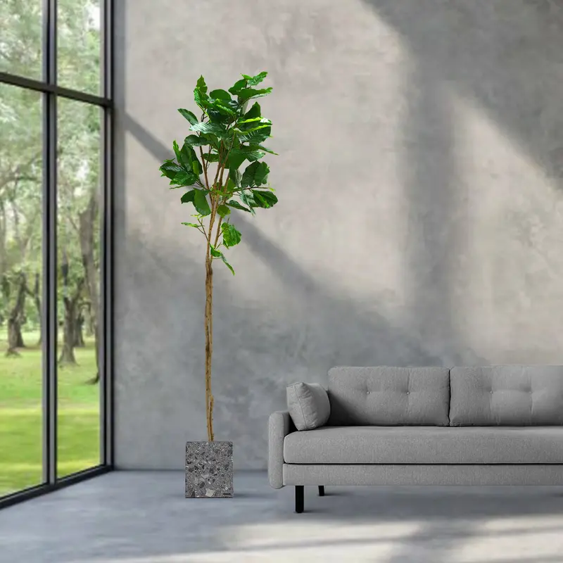 Handmade Artificial Indoor Tree With Plastic Planter – N36020-S188 1