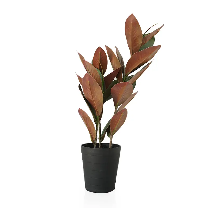 Handmade Potted Magnolia Artificial Plant – Elegant Tabletop Accent 1